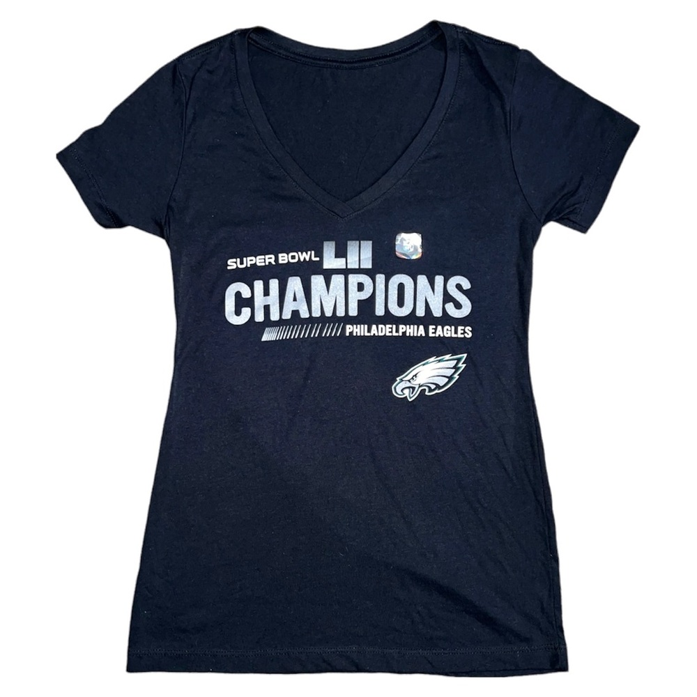 New NFL Philadelphia Eagles Ladies Super Bowl Vneck Tee